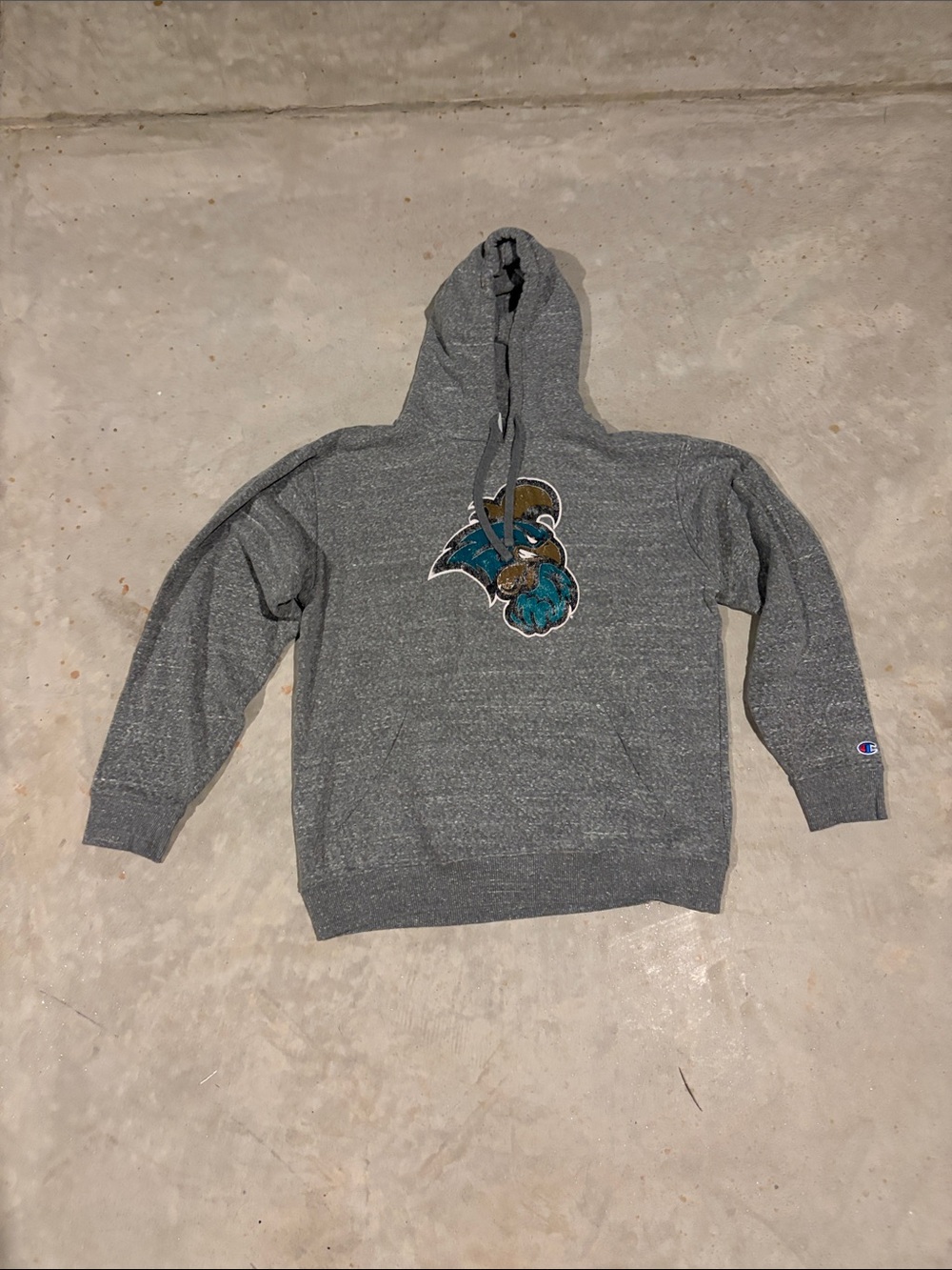 Coastal Carolina Champion Men's Gray Hooded Sweatshirt